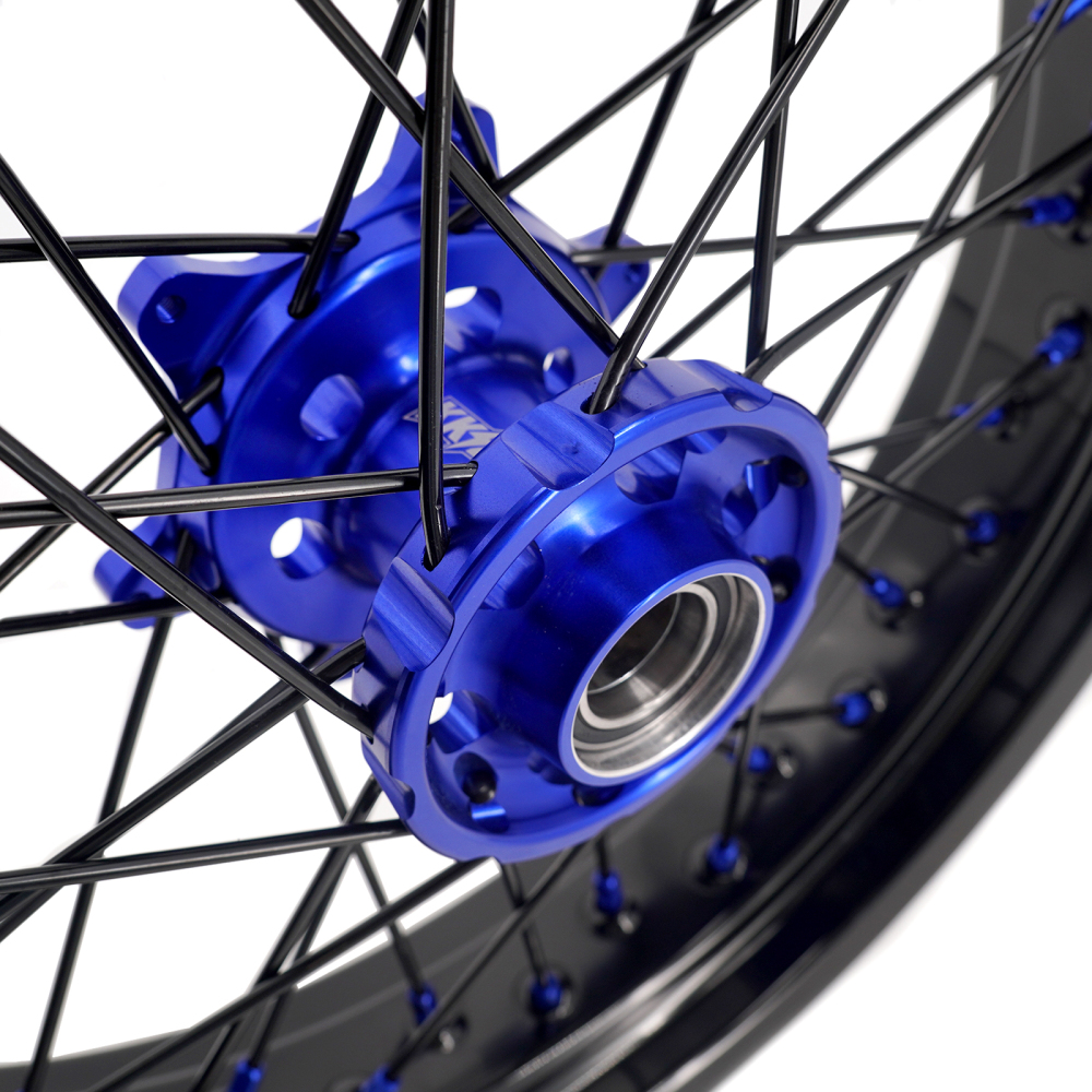 for KTM 125-530CC-KKE 3.5*17" /5.0*17" Supermoto Wheels for KTM 125-530CC XCW EXC EXCW 2000-2025 / Husqvarna TE TC FE FC 125cc-501cc 2014-2024 All Black