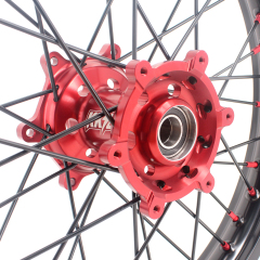 for RM125 RM250 1996-2008-- KKE CNC Dirt Bike Wheels fit Suzuki (Gold Hub/ Black Hub / Red Hub / Gold Rim / Black Rim)