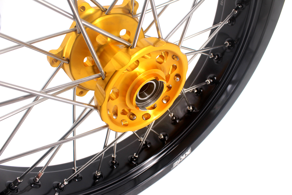 for DRZ400SM 05-25 DRZ400S 00-25 DRZ400 E - KKE Cush Drive Supermoto Motard Wheels fit Suzuki CNC Hubs 3.5*17"/4.25*17"