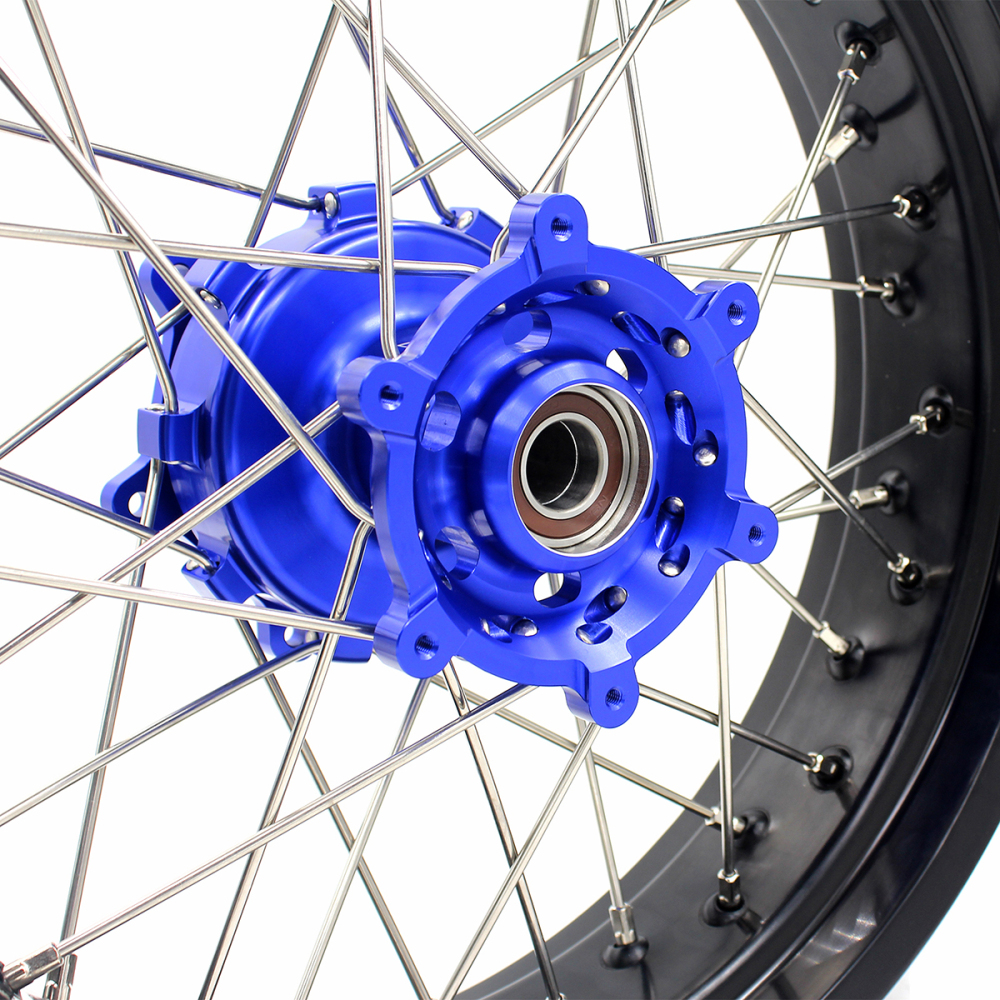 for DRZ400SM 05-25 DRZ400S 00-25 DRZ400 E - KKE Cush Drive Supermoto Motard Wheels fit Suzuki CNC Hubs 3.5*17"/4.25*17"