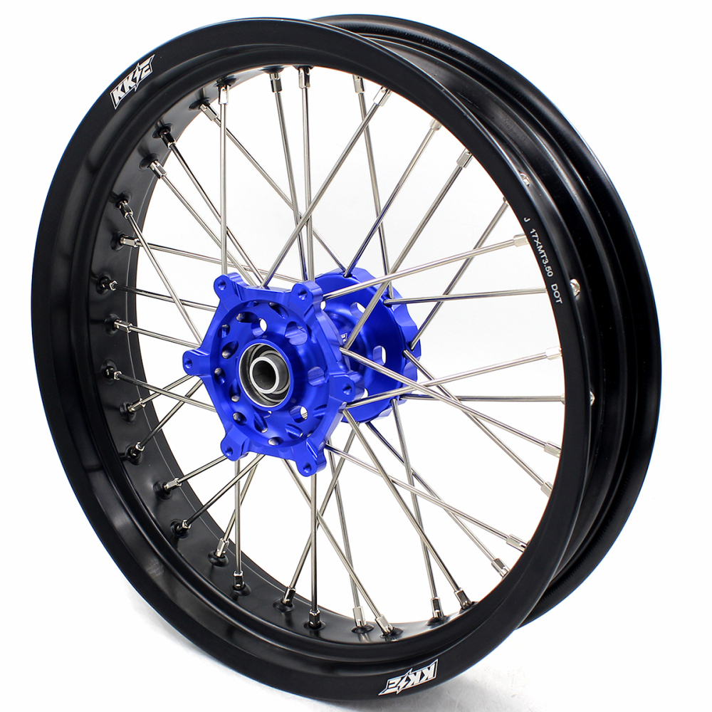 for DRZ400SM 05-25 DRZ400S 00-25 DRZ400 E - KKE Cush Drive Supermoto Motard Wheels fit Suzuki CNC Hubs 3.5*17"/4.25*17"