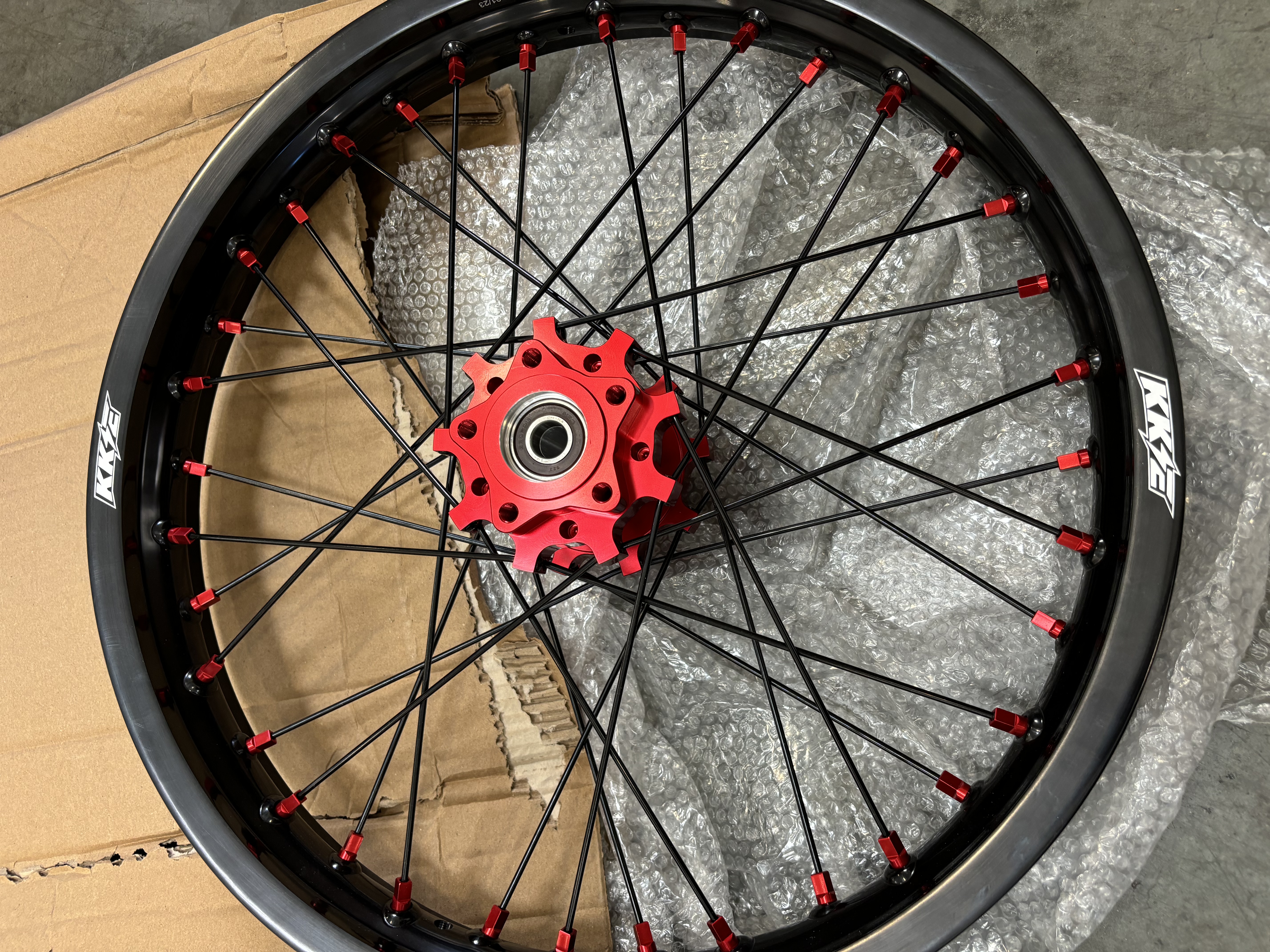 Returned Wheels for Sur-Ron Light Bee-X 2019-2025 ---KKE 1.6*21" & 1.85*18" Electric Dirt Bike Wheels Rims Red
