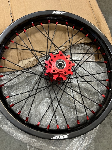 Returned Wheels for Sur-Ron Light Bee-X 2019-2024 ---KKE 1.6*21" & 1.85*18" Electric Dirt Bike Wheels Rims Red