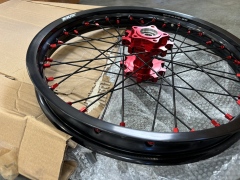 Returned Wheels for Sur-Ron Light Bee-X 2019-2024 ---KKE 1.6*21" & 1.85*18" Electric Dirt Bike Wheels Rims Red
