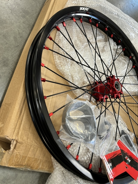 Returned Wheels for Sur-Ron Light Bee-X 2019-2024 ---KKE 1.6*21" & 1.85*18" Electric Dirt Bike Wheels Rims Red