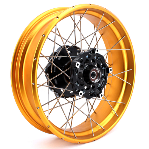 Fit for BMW F800GS 2008-2020 -VMX 2.15*21"/4.25*17" Tubeless Wheels Rims Black Hub Gold Rim