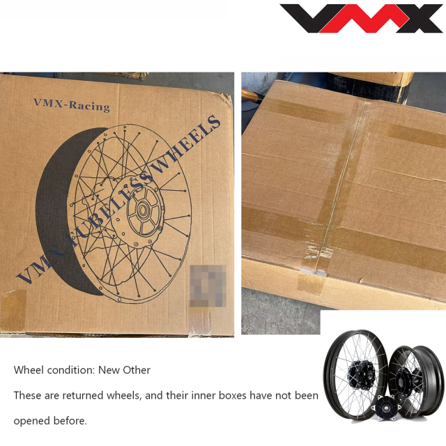 New Other Wheels  for BMW F800GS 2008-2020 --VMX 2.15*21"/4.25*17" Tubeless Wheels Rims Black Hub Black Rim