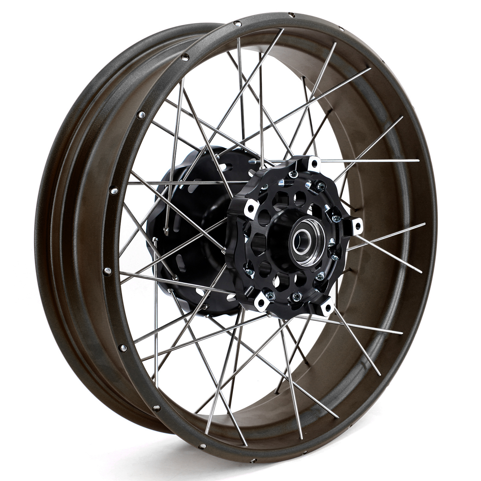 New Other Wheels  for BMW F800GS 2008-2020 --VMX 2.15*21"/4.25*17" Tubeless Wheels Rims Black Hub Black Rim