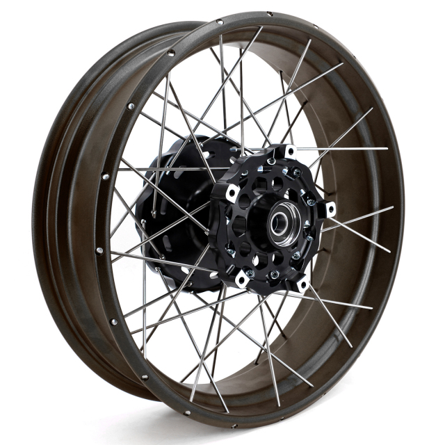 VMX 2.15*21"/4.25*17" Tubeless Wheels Rims Fit for BMW F800GS 2008-2020 Black Hub Black Rim