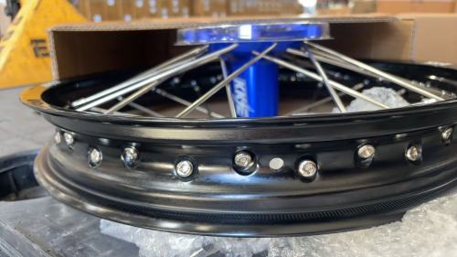 Returned Wheels for YZ250 YZ450F - KKE 2.15 * 18 Rear Dirt Bike Wheel fit Yamaha YZ125 YZ250 YZ250F 2001-2025 YZ450F 2003-2025 CNC Blue Hub