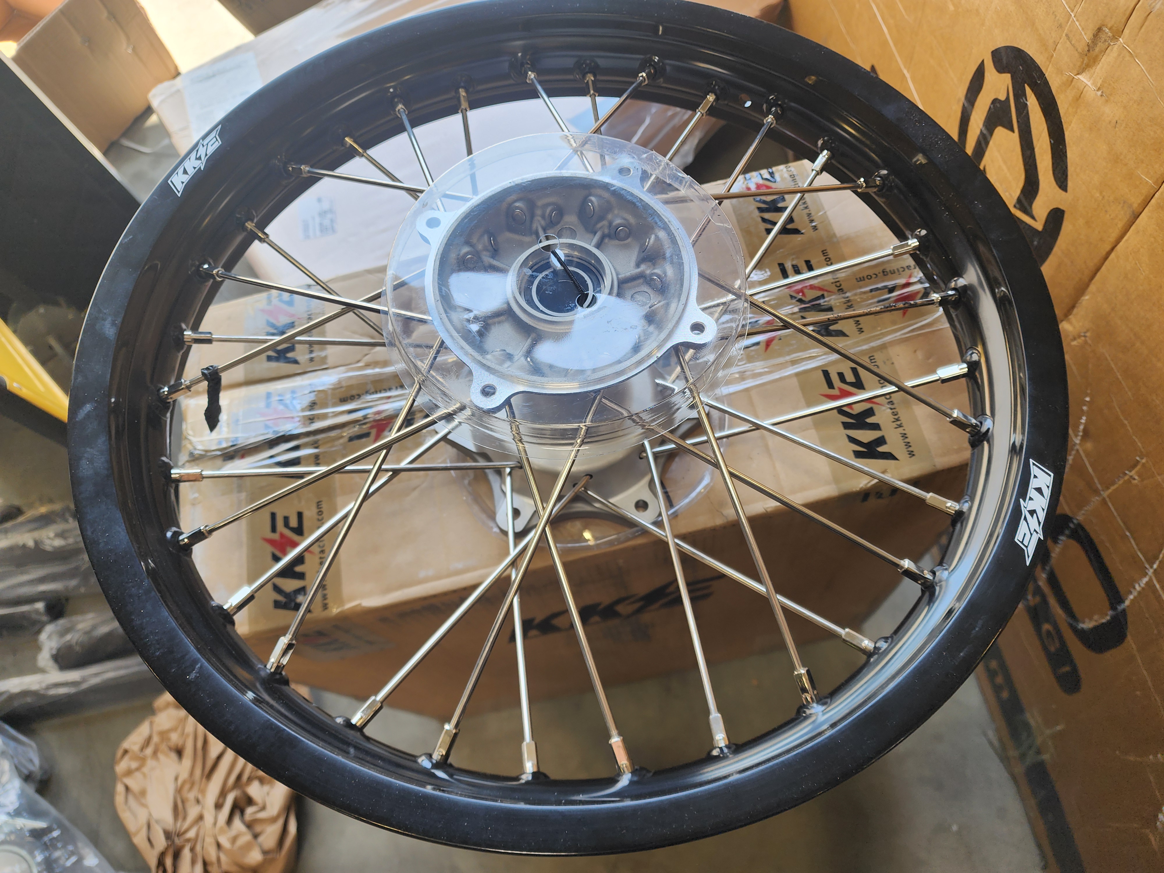 Returned Wheels fit Honda CRF250R 2014-2025 CRF450R-- KKE 2.15*18" Enduro Rear Wheel Rim Silver Casting Hub