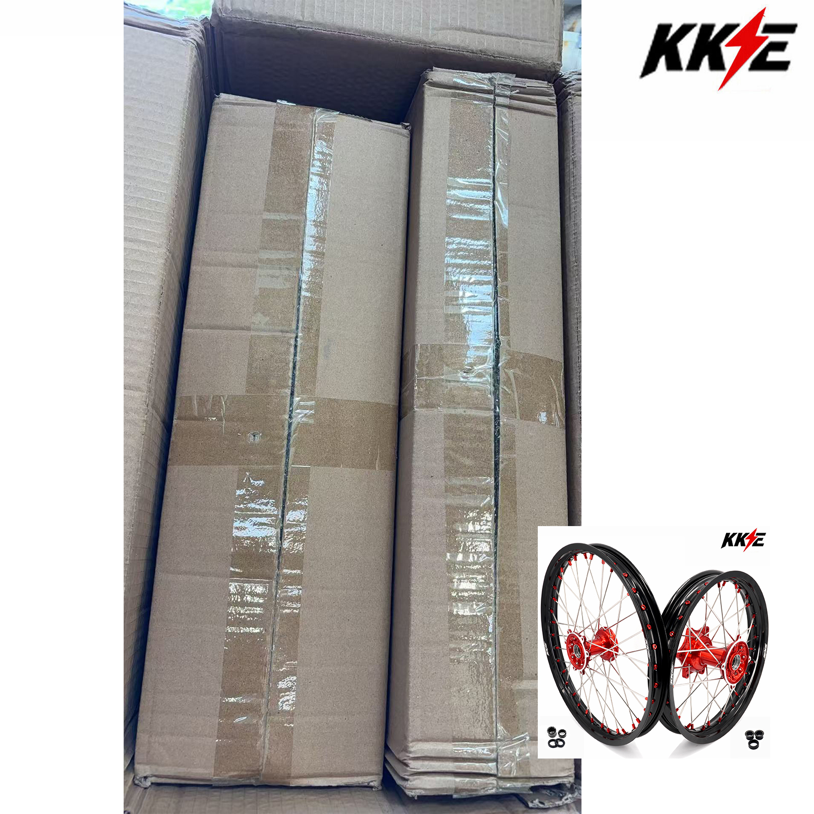Returned Wheels for Honda CRF250R 2014-2025 CRF450R 13-2025 ---KKE 21/19 Dirt Bike Wheels Rims (Cast Hubs)