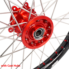 for Honda CRF250R 2014-2025 CRF450R 13-2025 ---KKE Dirt Bike Wheels Rims (Gold Hub/ Black Hub / Red Hub / Gold Rim / Black Rim)