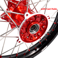 for Honda CRF250R 2014-2025 CRF450R 13-2025 ---KKE Dirt Bike Wheels Rims (Gold Hub/ Black Hub / Red Hub / Gold Rim / Black Rim)