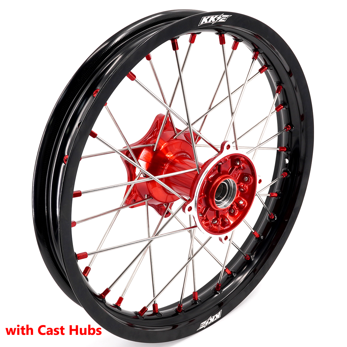 for Honda CRF250R 2014-2026 CRF450R 13-2026 ---KKE Dirt Bike Wheels Rims (Gold Hub/ Black Hub / Red Hub / Gold Rim / Black Rim)