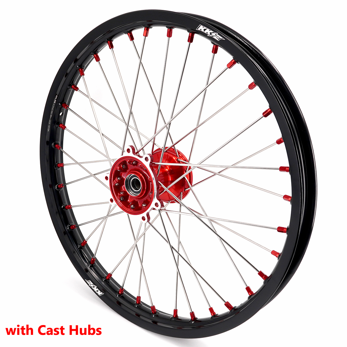 for Honda CRF250R 2014-2026 CRF450R 13-2026 ---KKE Dirt Bike Wheels Rims (Gold Hub/ Black Hub / Red Hub / Gold Rim / Black Rim)
