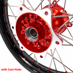 for Honda CRF250R 2014-2025 CRF450R 13-2025 ---KKE Dirt Bike Wheels Rims (Gold Hub/ Black Hub / Red Hub / Gold Rim / Black Rim)