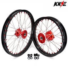 for Honda CRF250R 2014-2025 CRF450R 13-2025 ---KKE Dirt Bike Wheels Rims (Gold Hub/ Black Hub / Red Hub / Gold Rim / Black Rim)