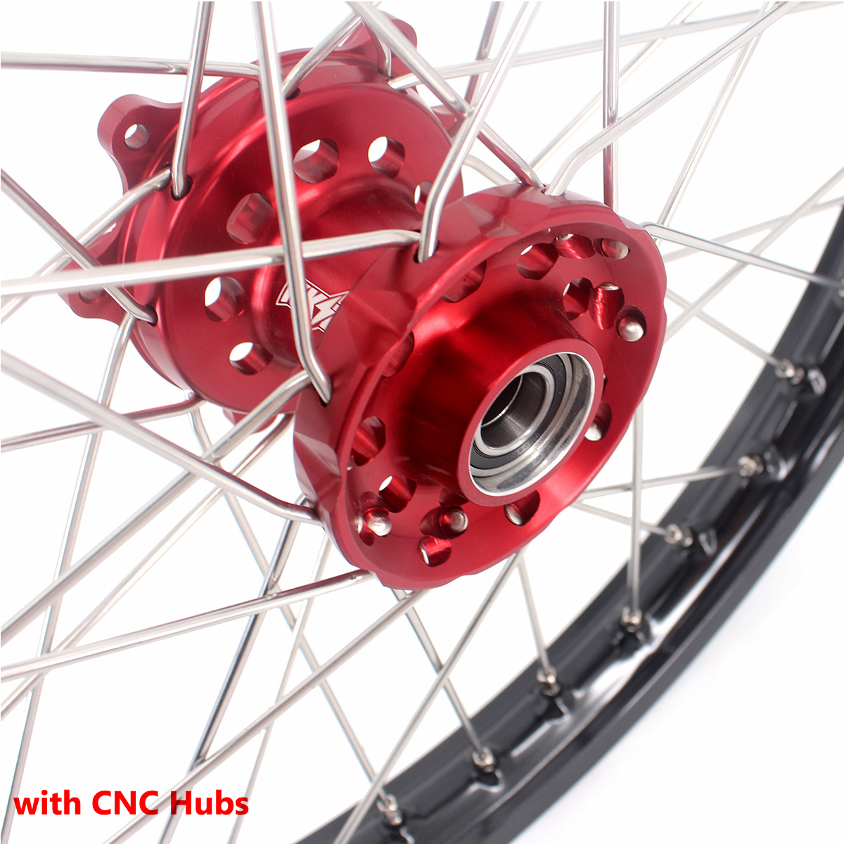 for Honda CRF250R 2014-2025 CRF450R 13-2025 ---KKE Dirt Bike Wheels Rims (Gold Hub/ Black Hub / Red Hub / Gold Rim / Black Rim)