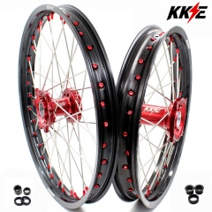 for Honda CRF250R 2014-2025 CRF450R 13-2025 ---KKE Dirt Bike Wheels Rims (Gold Hub/ Black Hub / Red Hub / Gold Rim / Black Rim)