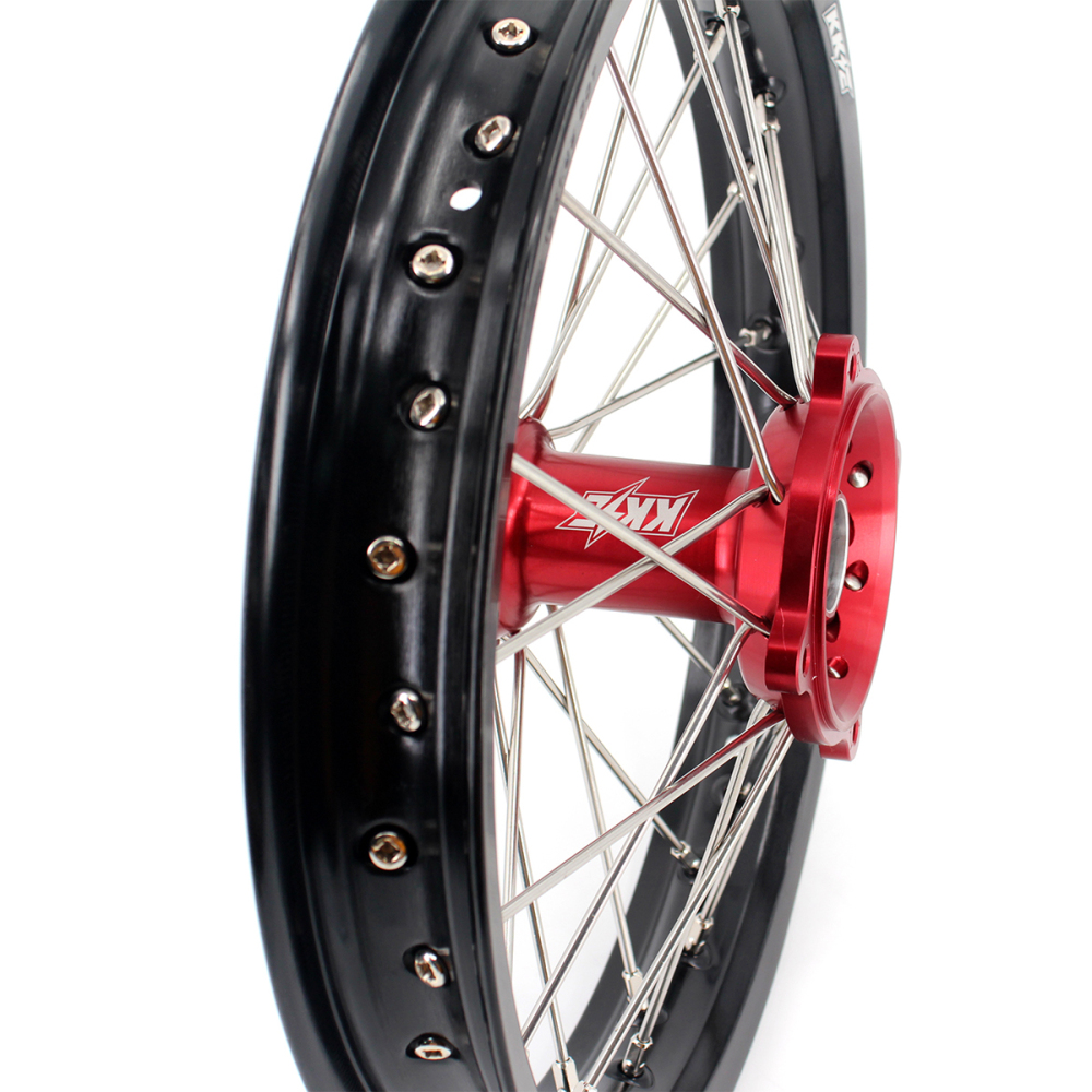 fit HONDA CRF150R CRF150RB 2007-2024  -- KKE Dirt Bike Kid's Front & Rear Wheels Rims Set Multi Specification (Blue Red Black Silver)