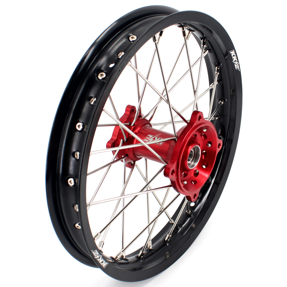 fit HONDA CRF150R CRF150RB 2007-2024  -- KKE Dirt Bike Kid's Front & Rear Wheels Rims Set Multi Specification (Blue Red Black Silver)