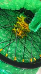 Returned Wheels - KKE 1.85*16" Electric Dirt Bike Rear Wheel Rim for E-Ride PRO-SS Gold Hubs