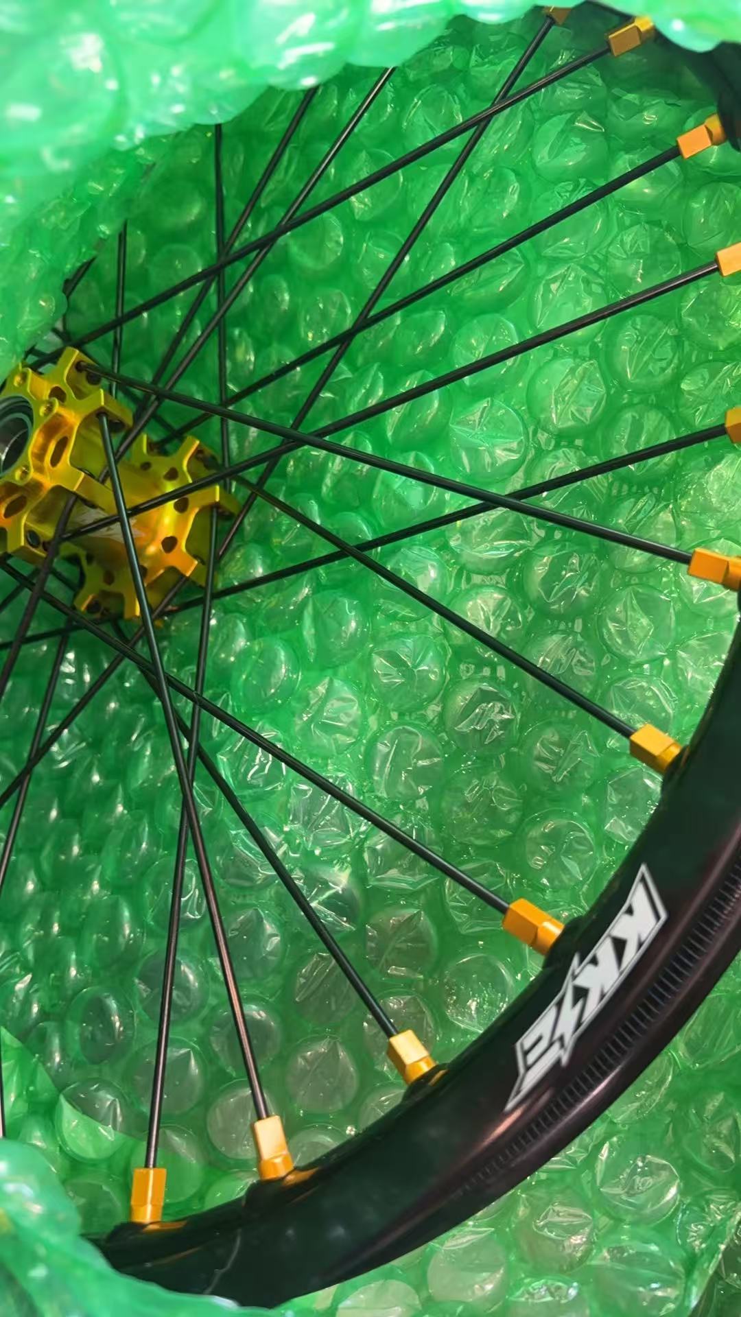 Returned Wheels - KKE 1.85*16" Electric Dirt Bike Rear Wheel Rim for E-Ride PRO-SS Gold Hubs