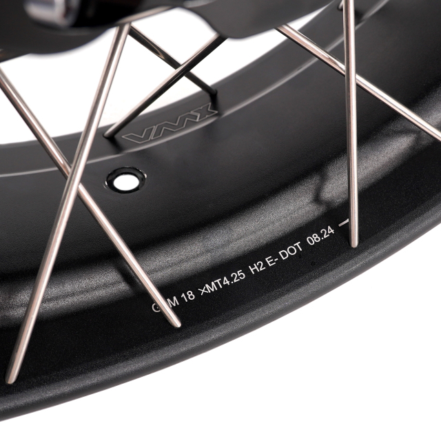 for Tenere 700 -- VMX 2.15*21"/4.25*18" Tubeless Wheels Compatible with Honda Yamaha Tenere 700 2019 - 2025 Black Rims