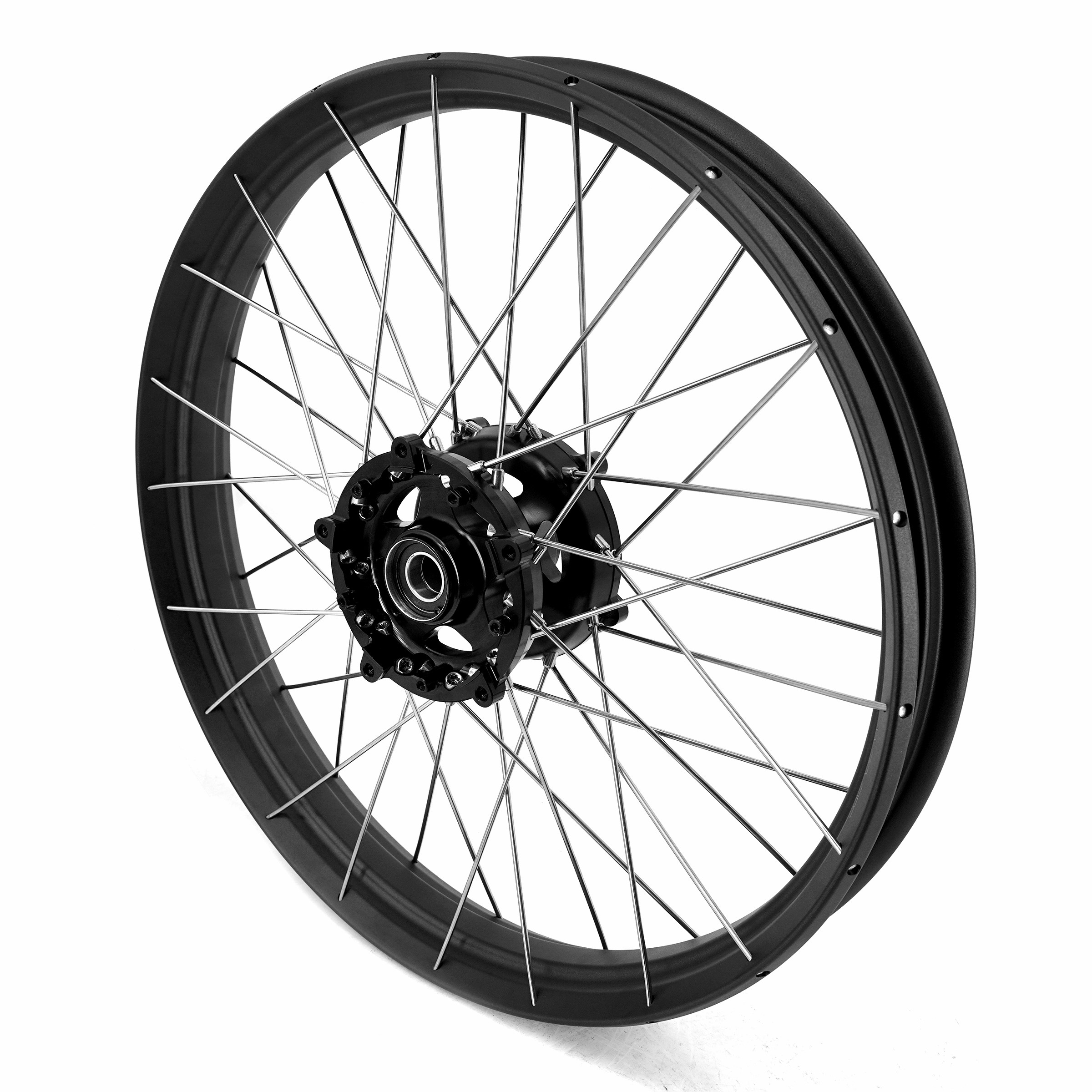 for Tenere 700 -- VMX 2.5*19"/4.25*17" Tubeless Wheels Compatible with Yamaha Tenere 700 2019 - 2026 Black Rims