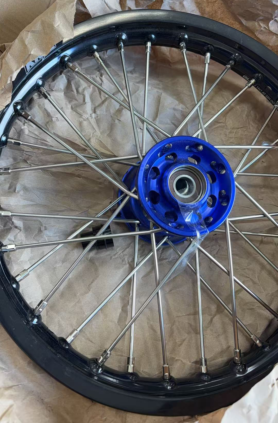 Returned Wheels Compatible with KTM 65 SX Blue Hub 2002-2024--KKE 1.4*14"/1.6*12" Kid's Motorcycle Wheels Rims