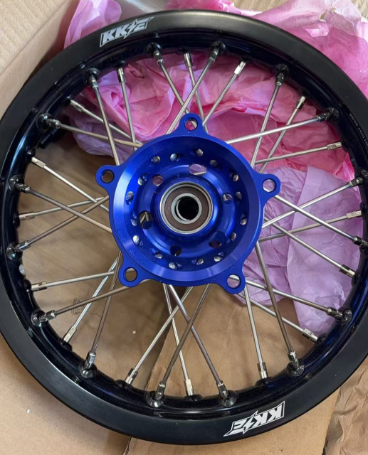 Returned Wheels Compatible with KTM 65 SX Blue Hub 2002-2024--KKE 1.4*14"/1.6*12" Kid's Motorcycle Wheels Rims