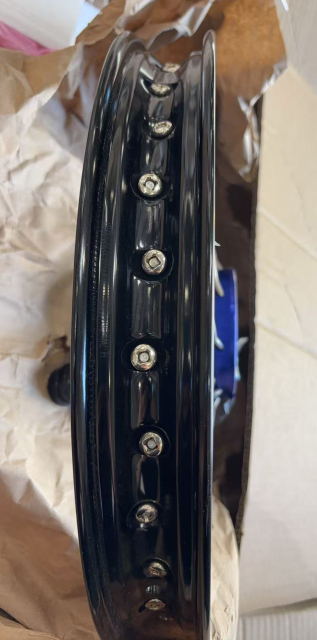 Returned Wheels Compatible with KTM 65 SX Blue Hub 2002-2024--KKE 1.4*14"/1.6*12" Kid's Motorcycle Wheels Rims