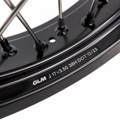 KKE Wheels fit KTM 390 Adventure 2020-2021 2.5*19"/3.5*17" Black Hub Black Rim, Tubed Wheels