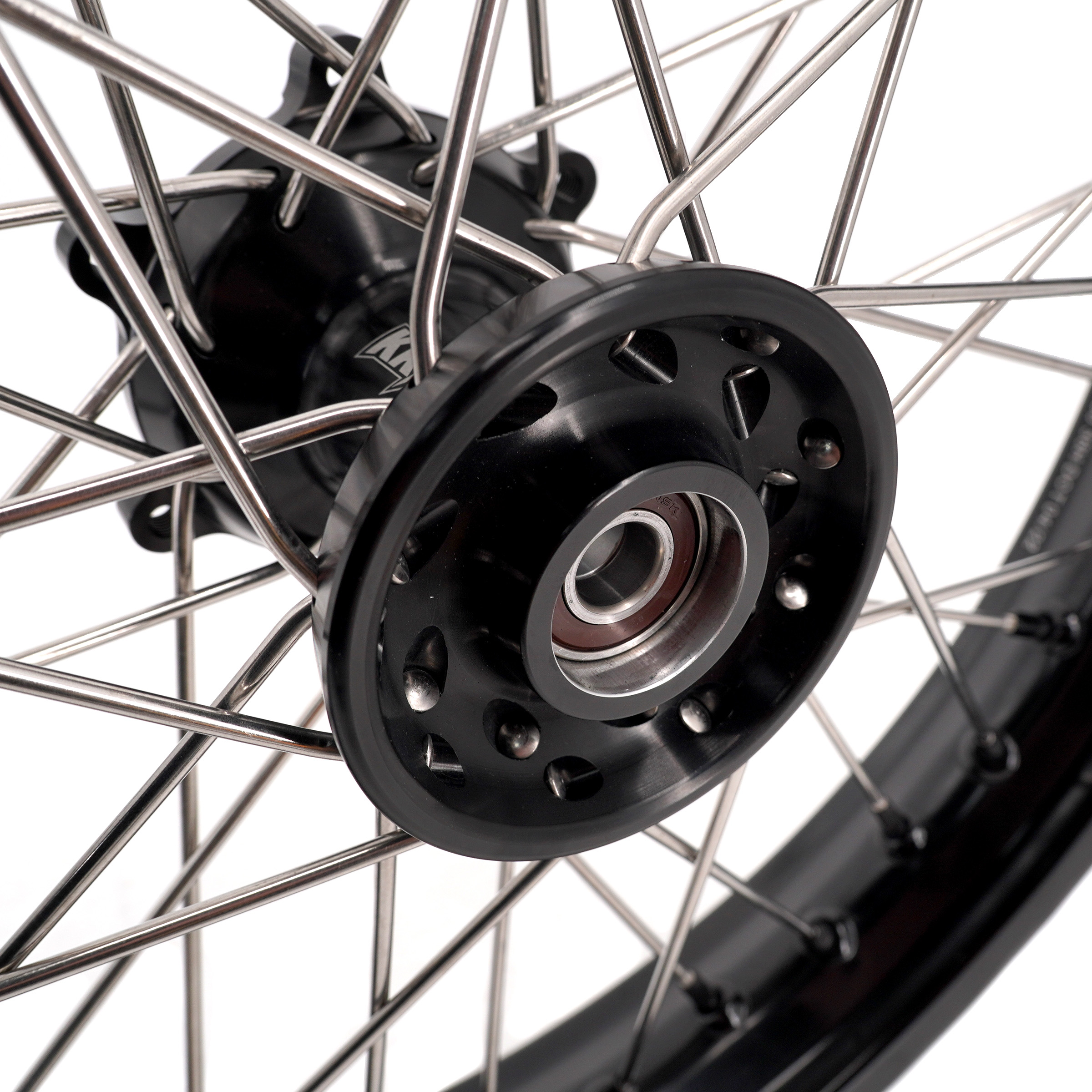 KKE Wheels fit KTM 390 Adventure 2020-2021 2.5*19"/3.5*17" Black Hub Black Rim, Tubed Wheels