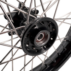 KKE Wheels fit KTM 390 Adventure 2020-2021 2.5*19"/3.5*17" Black Hub Black Rim, Tubed Wheels