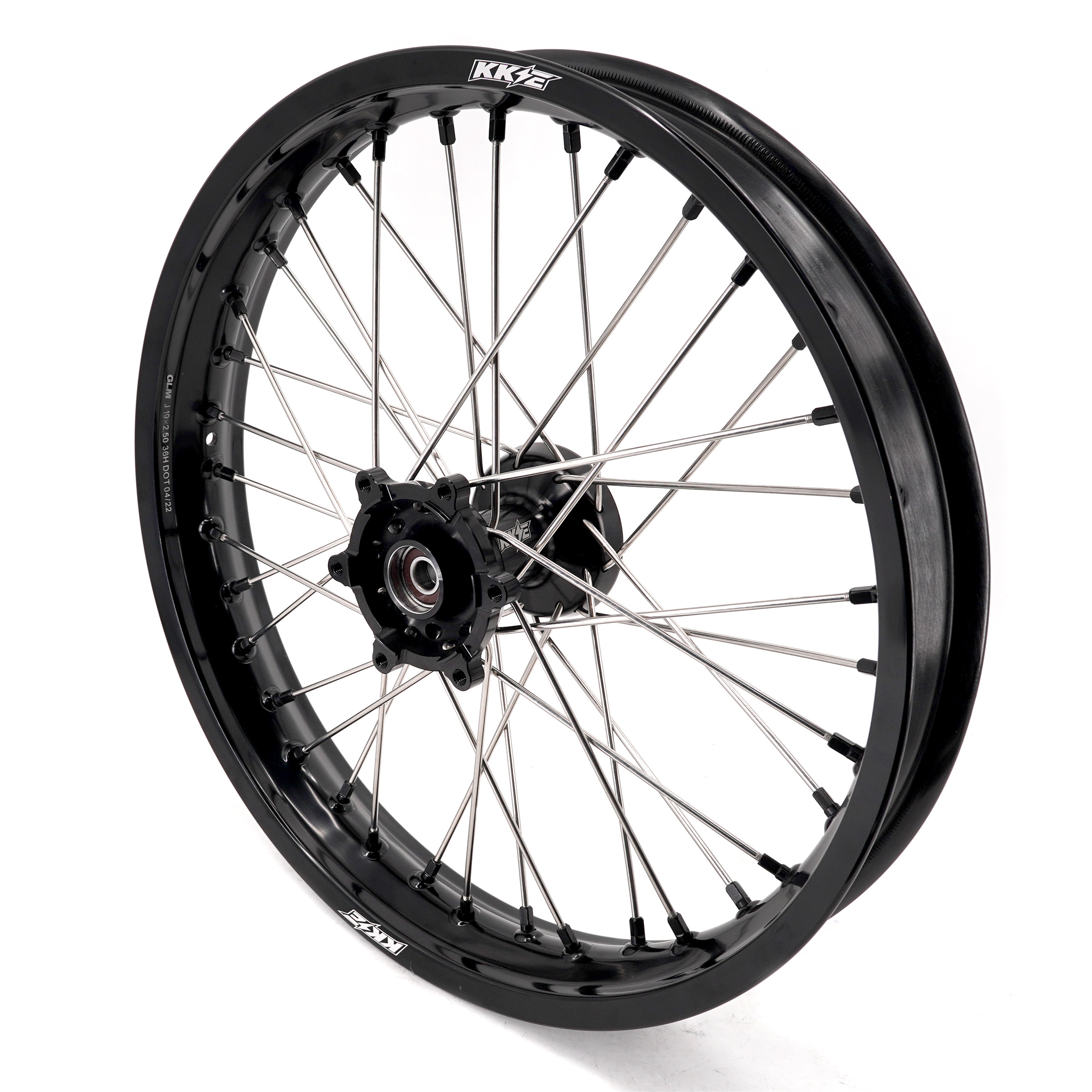 KKE Wheels fit KTM 390 Adventure 2020-2021 2.5*19"/3.5*17" Black Hub Black Rim, Tubed Wheels