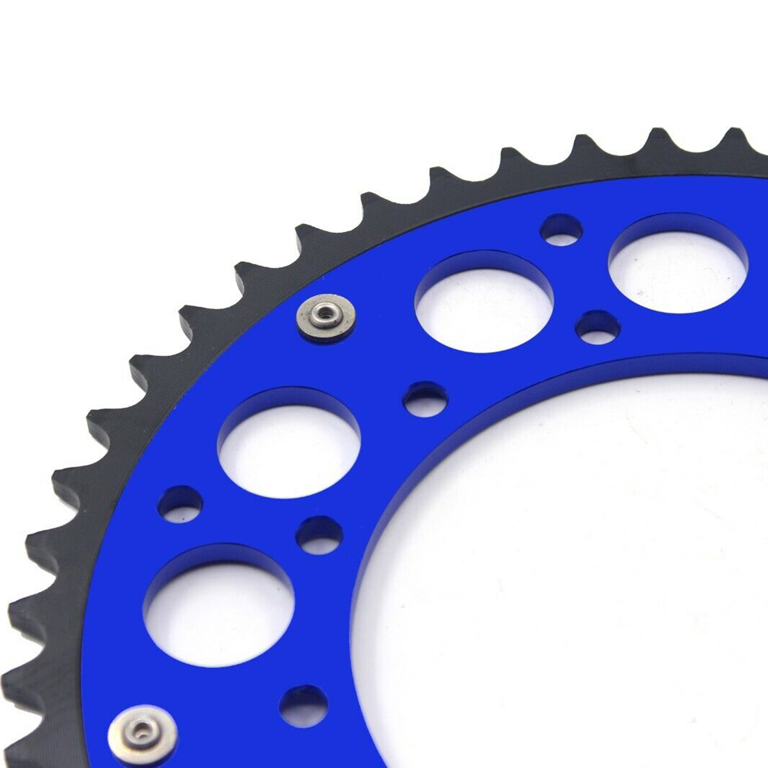 KKE 44T - 52T Hybrid Rear Sprocket for Yamaha YZ125 YZ250 YZ250F YZ450F (Blue /Gold / Black)