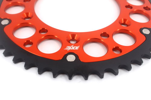 KKE 44T - 52T Hybrid Rear Sprocket for KTM 125-530CC 2000-2025 / Husqvarna 2014-2025 / Husaberg 2004-2014 (Orange / Blue / Red / Black)