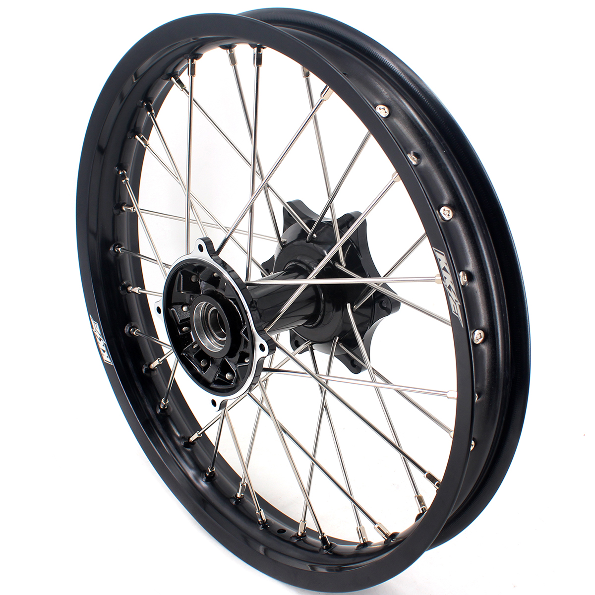 for Honda CRF250R 2014-2026 CRF450R 13-2026 ---KKE Dirt Bike Rear Wheel (Silver / Red / Black Hub)