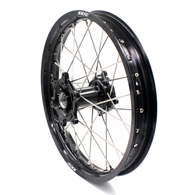for Honda CRF250R 2014-2025 CRF450R 13-2025 ---KKE Dirt Bike Rear Wheel (Silver / Red / Black Hub)