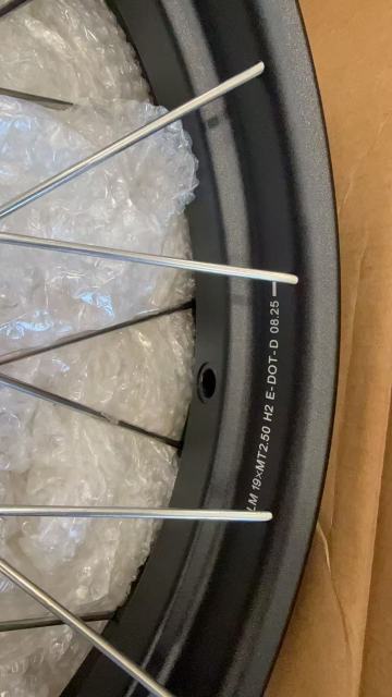Returned Wheels for Tenere 700 -- VMX 2.5*19"/4.25*17" Tubeless Wheels Compatible with Yamaha Tenere 700 2019 - 2025 Black Rims