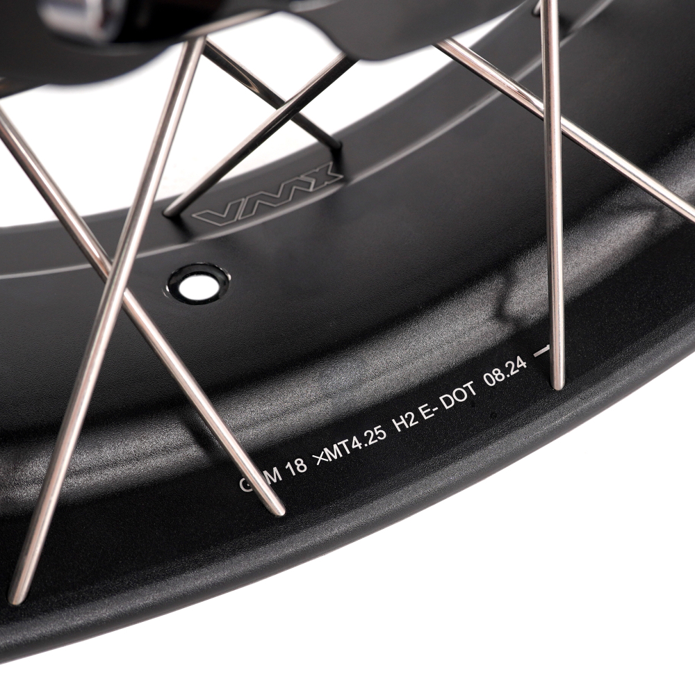 for Tenere 700 -- VMX 2.15*21"/4.25*18" Tubeless Wheels Compatible with Honda Yamaha Tenere 700 2019 - 2025 Black Rims
