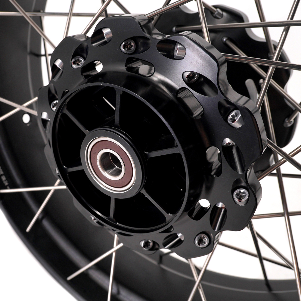 for Tenere 700 -- VMX 2.15*21"/4.25*18" Tubeless Wheels Compatible with Honda Yamaha Tenere 700 2019 - 2025 Black Rims