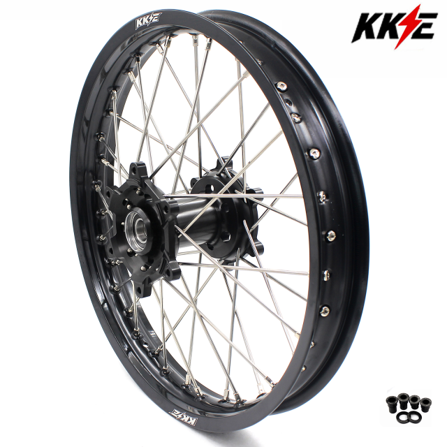 for RM125 RM250 1996-2008-- KKE 2.15*19" CNC Rear Dirt Bike Wheel fit Suzuki (Gold Hub/ Black Hub / Red Hub / Gold Rim / Black Rim)
