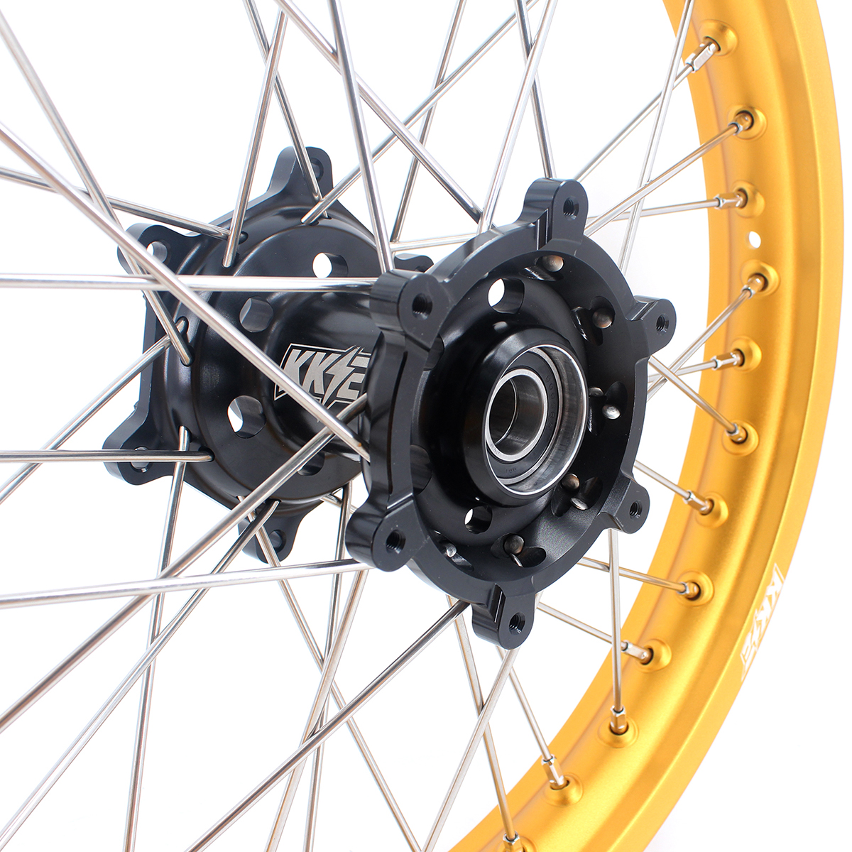 for RM125 RM250 1996-2008-- KKE 2.15*19" CNC Rear Dirt Bike Wheel fit Suzuki (Gold Hub/ Black Hub / Red Hub / Gold Rim / Black Rim)