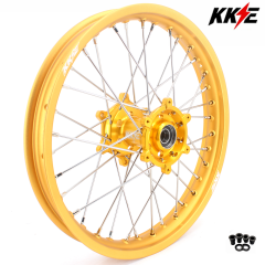 for RM125 RM250 1996-2008-- KKE 2.15*19" CNC Rear Dirt Bike Wheel fit Suzuki (Gold Hub/ Black Hub / Red Hub / Gold Rim / Black Rim)