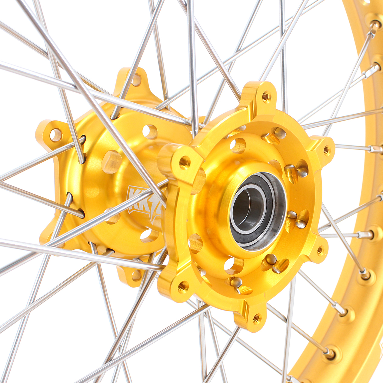 for RM125 RM250 1996-2008-- KKE 2.15*19" CNC Rear Dirt Bike Wheel fit Suzuki (Gold Hub/ Black Hub / Red Hub / Gold Rim / Black Rim)