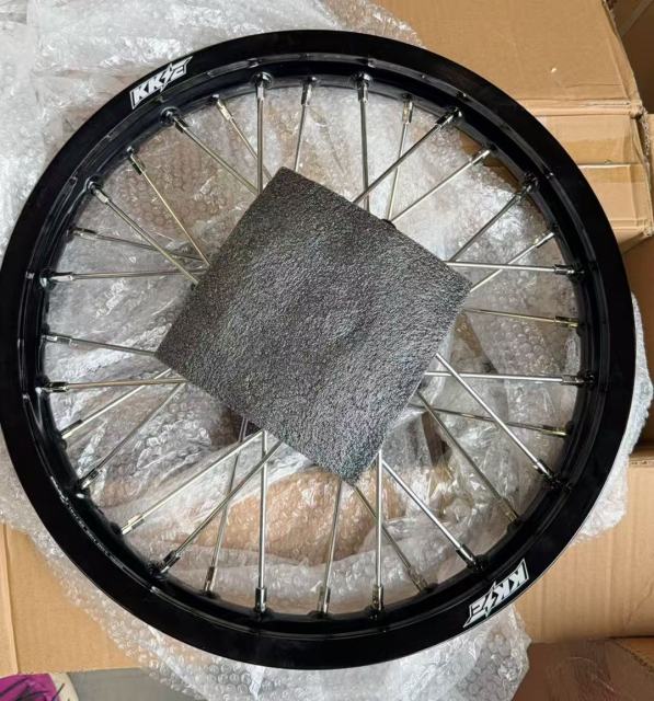19/16 Returned Wheels for KTM 85 SX 2025-2026/ Husqvarna TC 85 2025 / Gas Gas MC 85 --KKE Kid's Dirt Bike Wheels Rims Black Hub