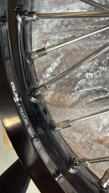 19/16 Returned Wheels for KTM 85 SX 2025-2026/ Husqvarna TC 85 2025 / Gas Gas MC 85 --KKE Kid's Dirt Bike Wheels Rims Black Hub